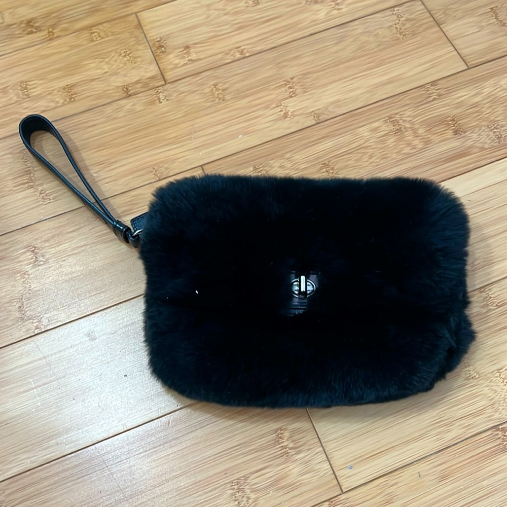 Coach Fur Clutch/Wristlet